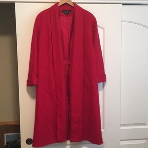 Donnybrook red wool dress coat